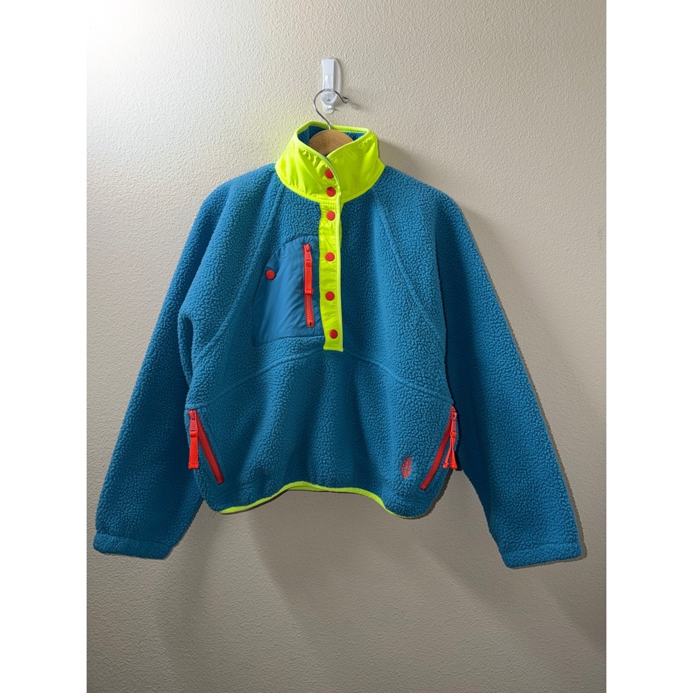 Women's FP Movement Sherpa Quarter Snap Pullover Size XS